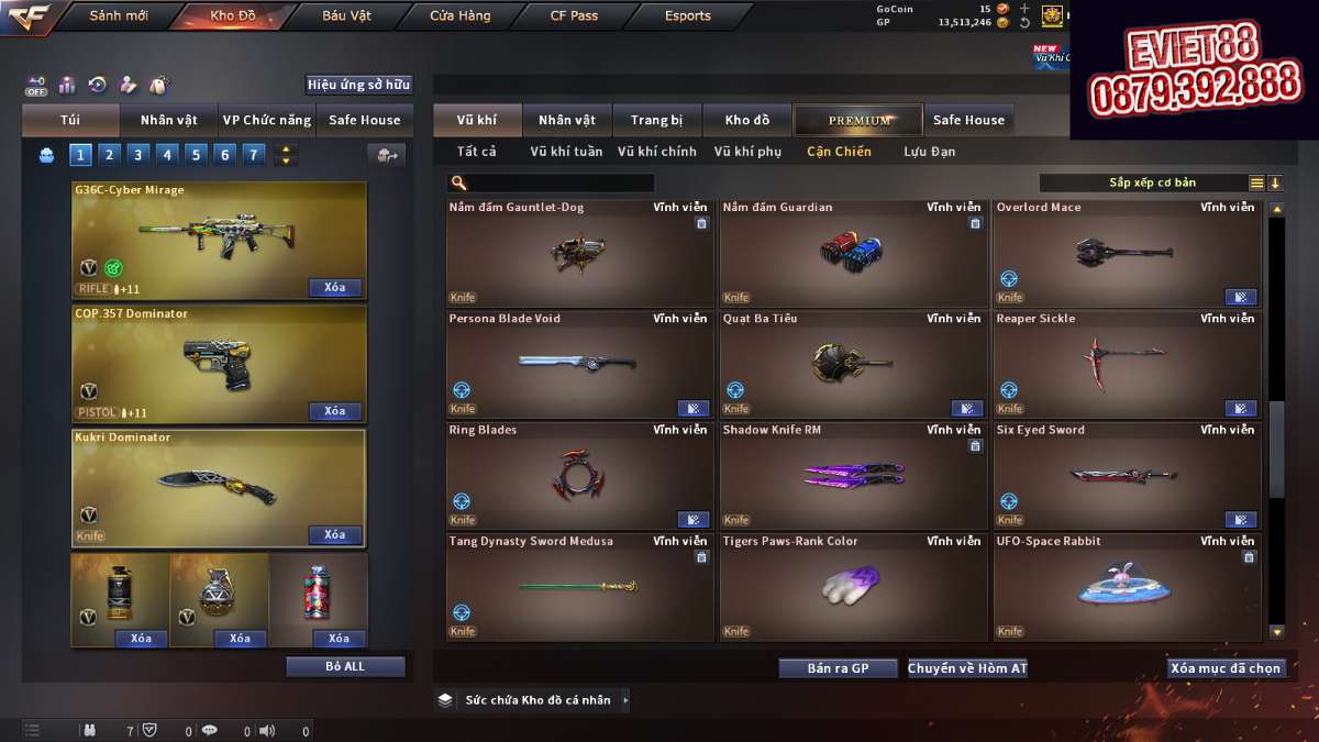 shop acc cf uy tin gia re